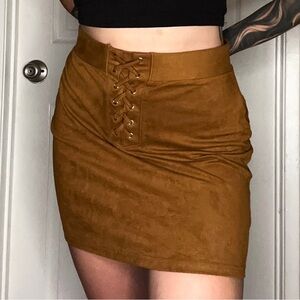 Forever 21 Suede Mini Skirt